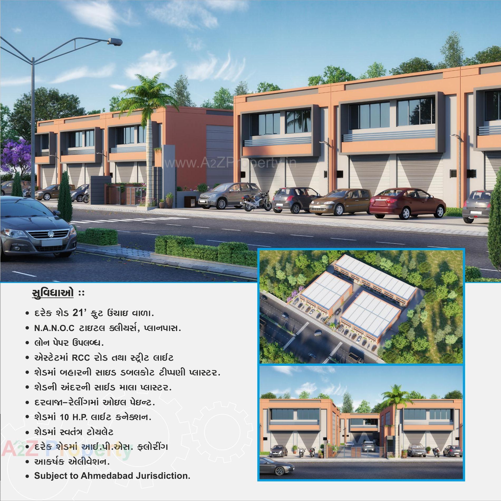 3D Elevation of real estate project Vande Matram   Industrial Estate located at Ahmedabad, Ahmedabad, Gujarat