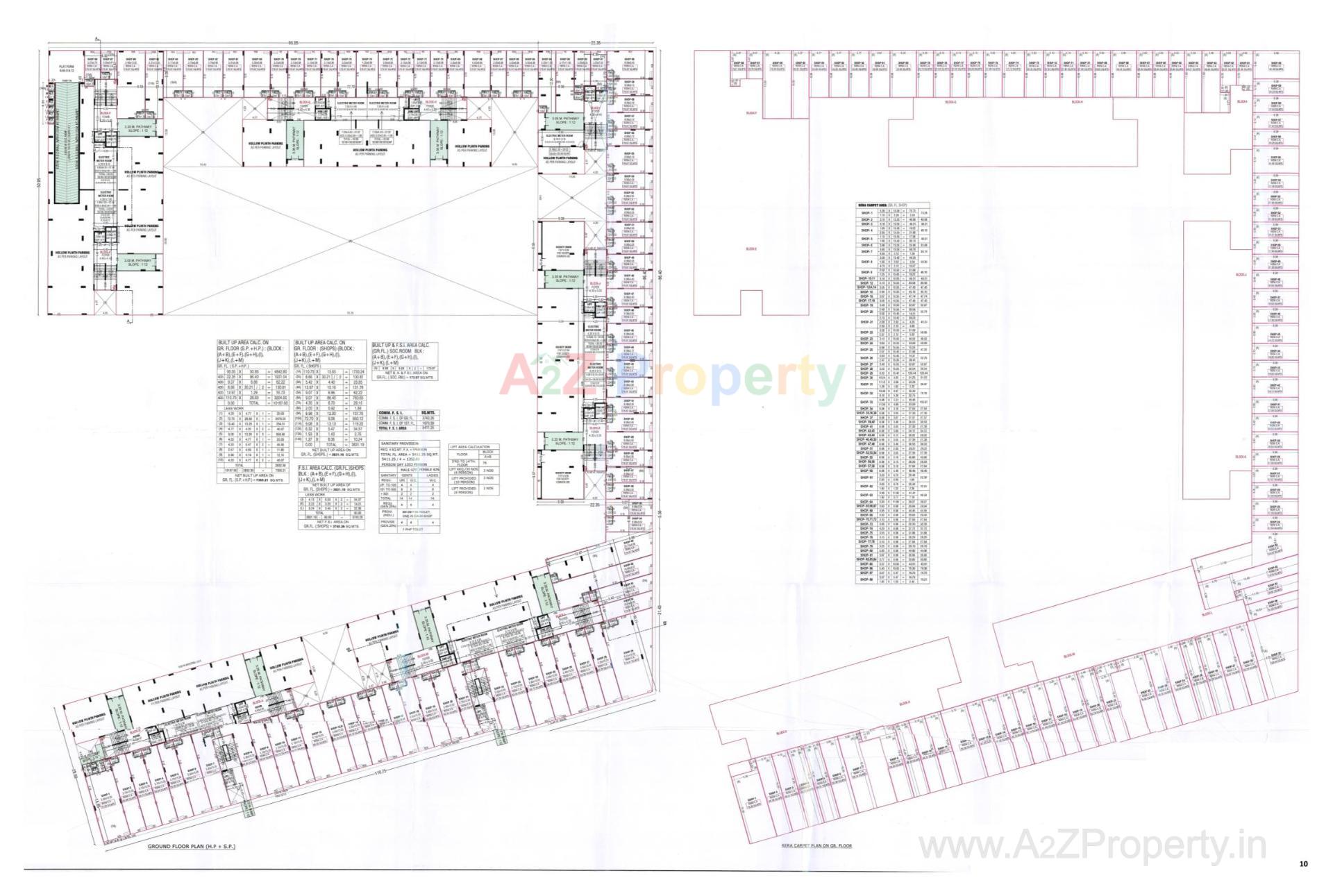 Layout of real estate project Vandemataram Rameshwar located at Wadaj, Ahmedabad, Gujarat