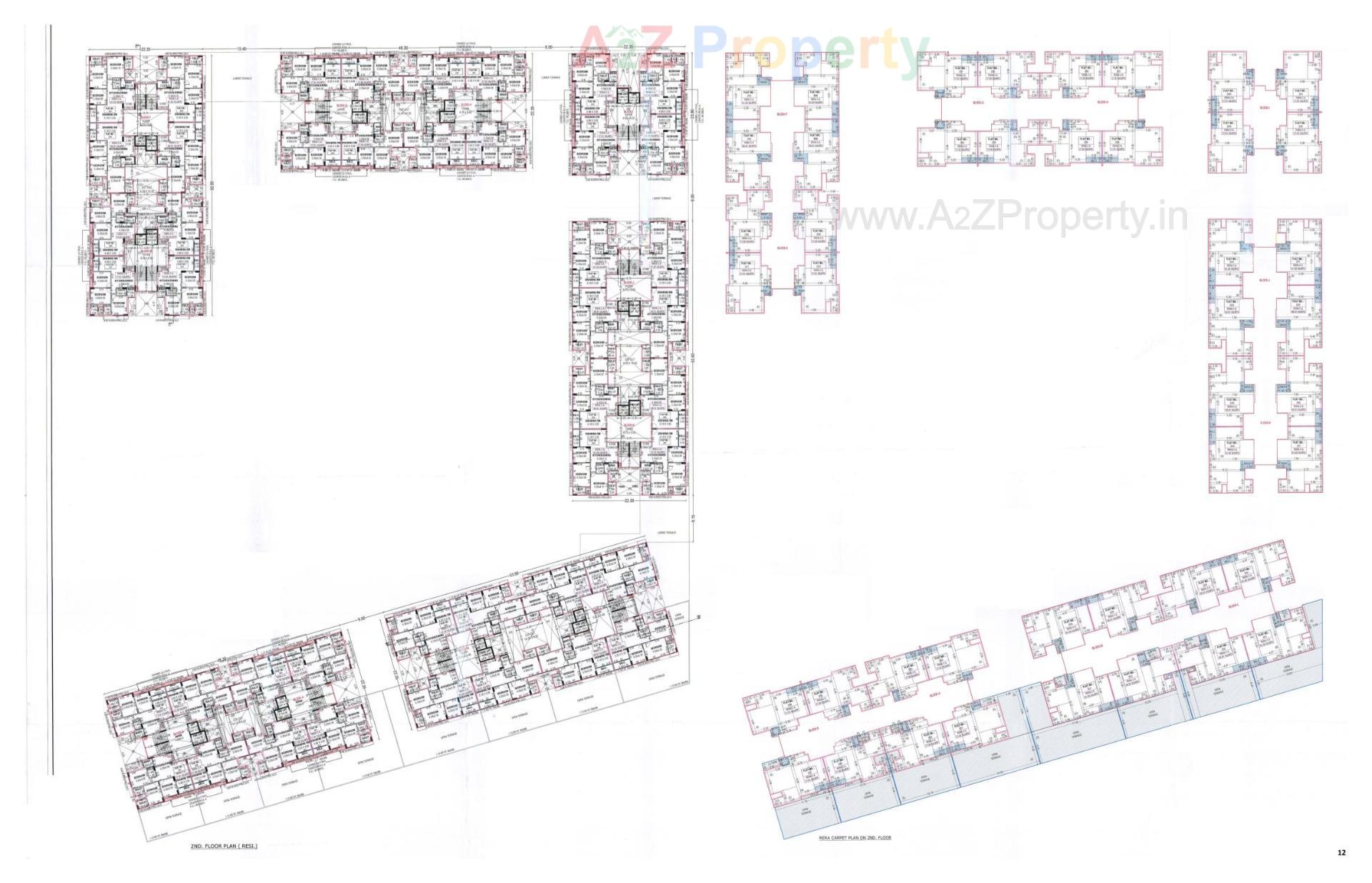 Layout of real estate project Vandemataram Rameshwar located at Wadaj, Ahmedabad, Gujarat
