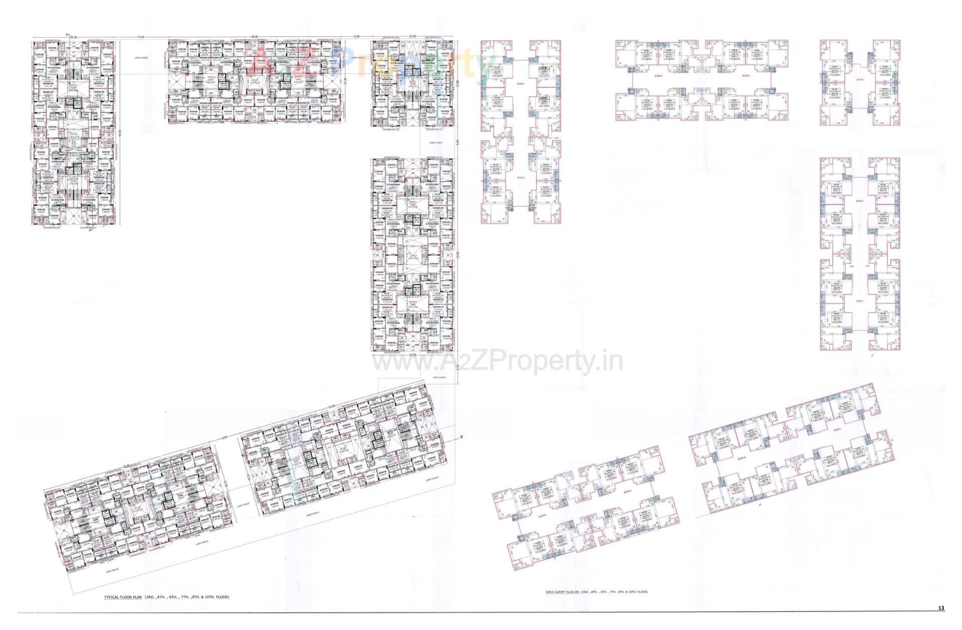 Layout of real estate project Vandemataram Rameshwar located at Wadaj, Ahmedabad, Gujarat