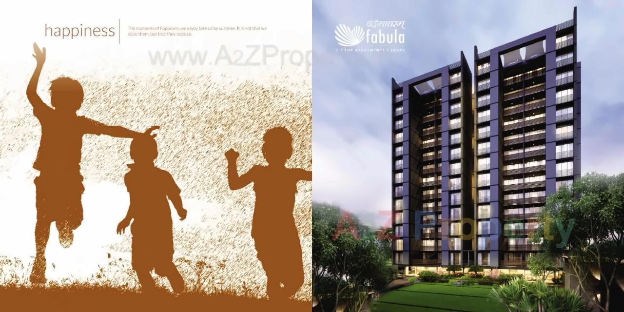 3D Elevation of real estate project Vandematram Fabula located at Gota, Ahmedabad, Gujarat