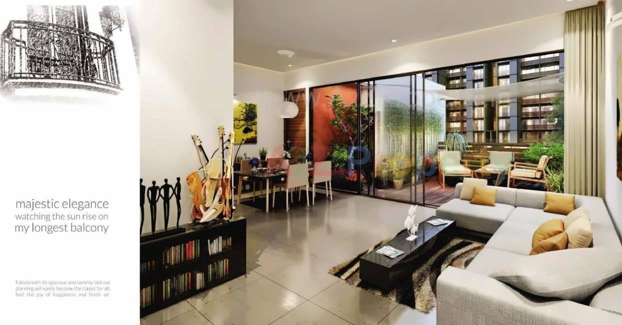 3D Elevation of real estate project Vandematram Fabula located at Gota, Ahmedabad, Gujarat