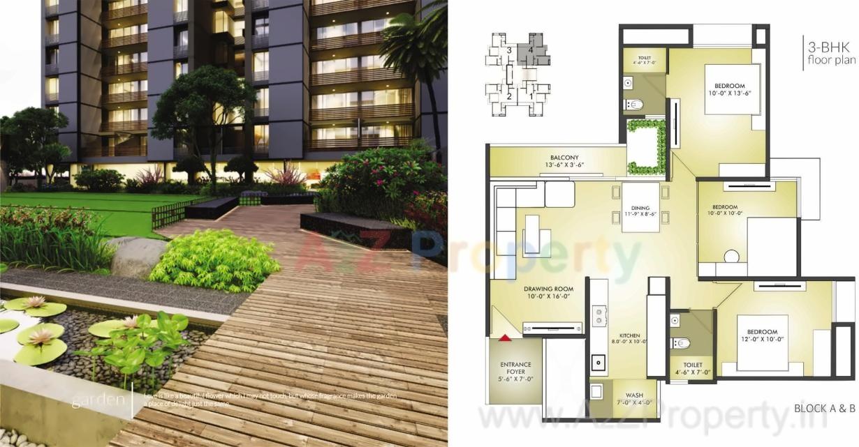 Layout of real estate project Vandematram Fabula located at Gota, Ahmedabad, Gujarat