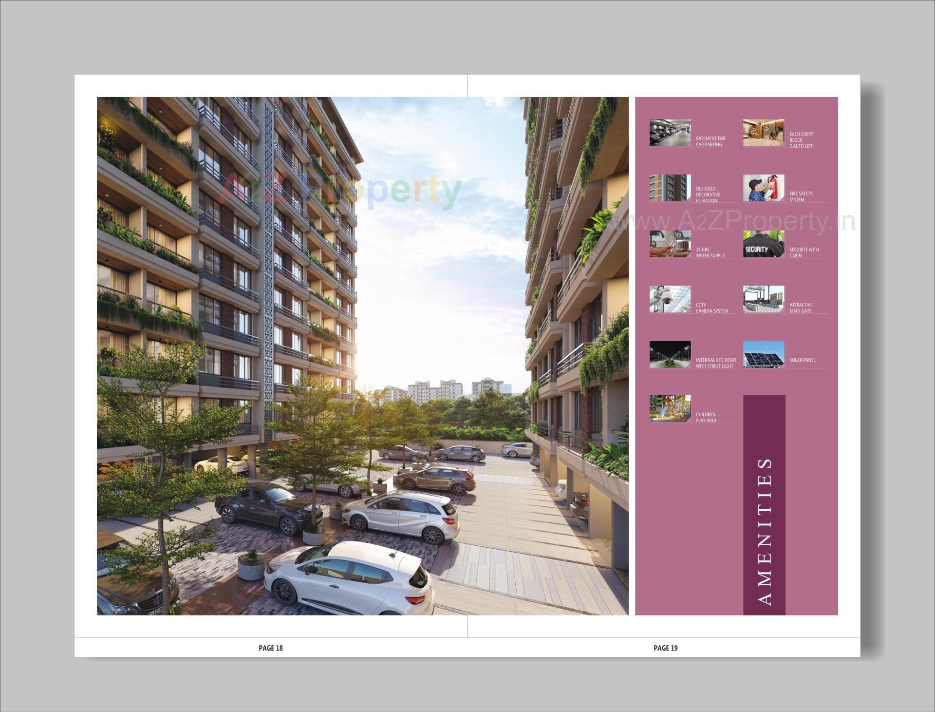 3D Elevation of real estate project Vardan Sky located at Vastral, Ahmedabad, Gujarat