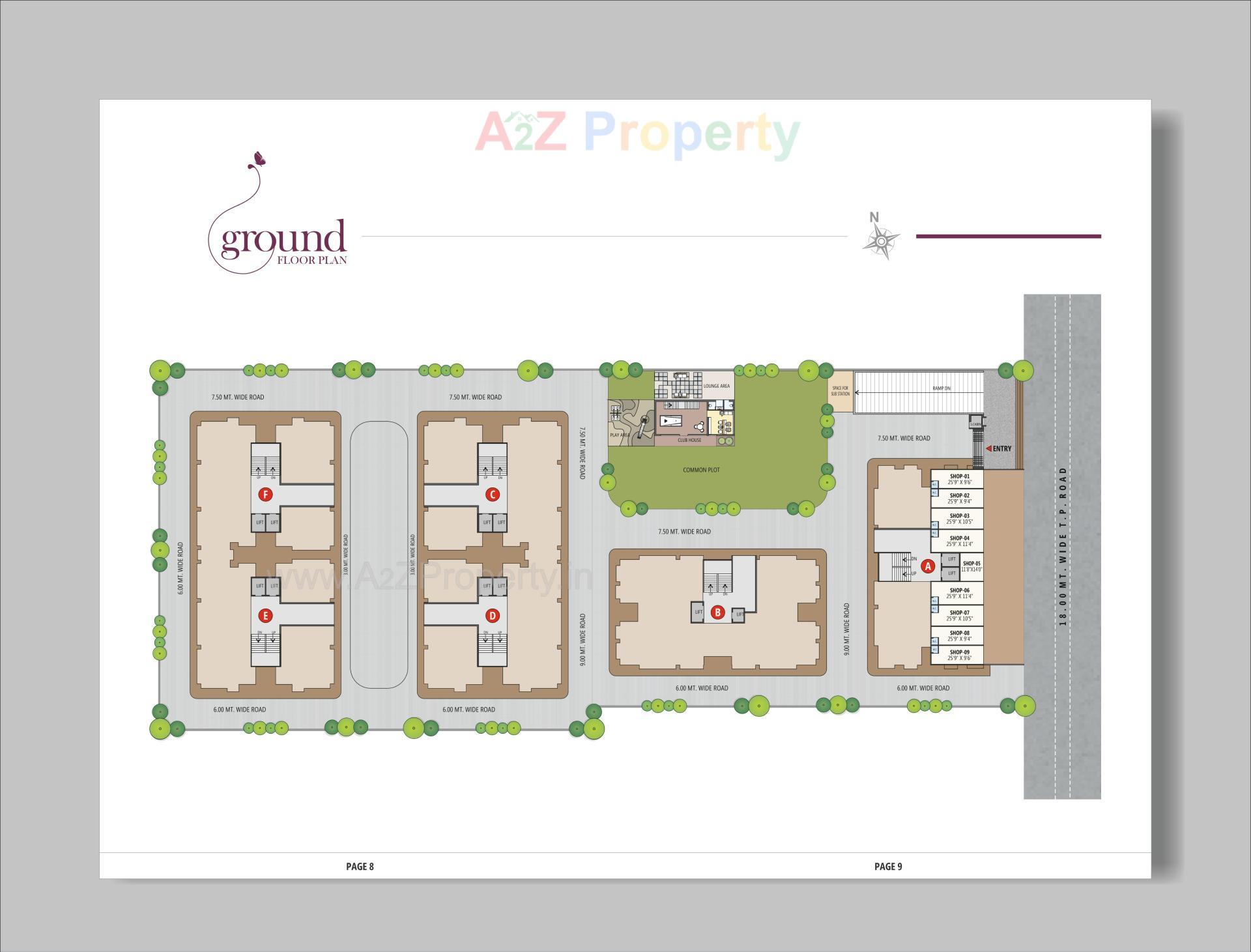 Layout of real estate project Vardan Sky located at Vastral, Ahmedabad, Gujarat