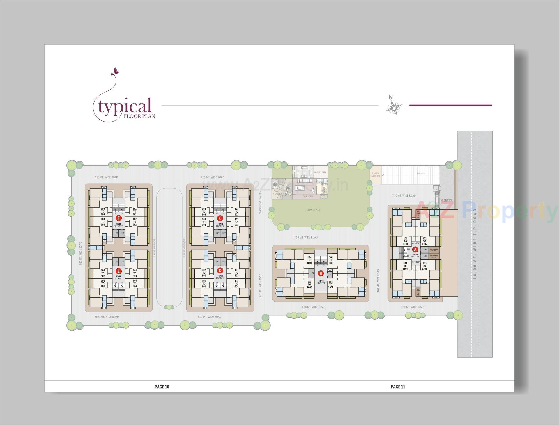 Layout of real estate project Vardan Sky located at Vastral, Ahmedabad, Gujarat