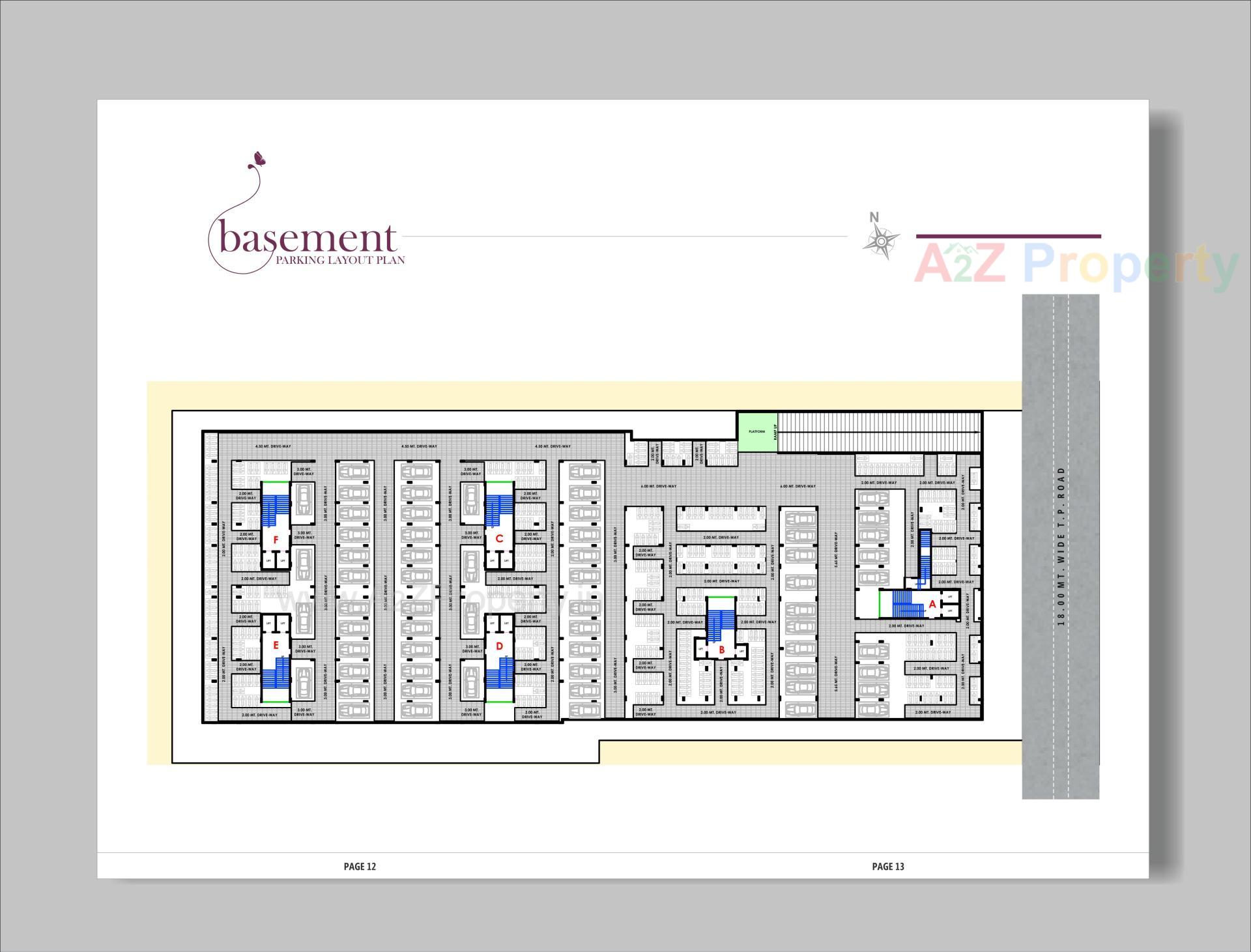 Layout of real estate project Vardan Sky located at Vastral, Ahmedabad, Gujarat