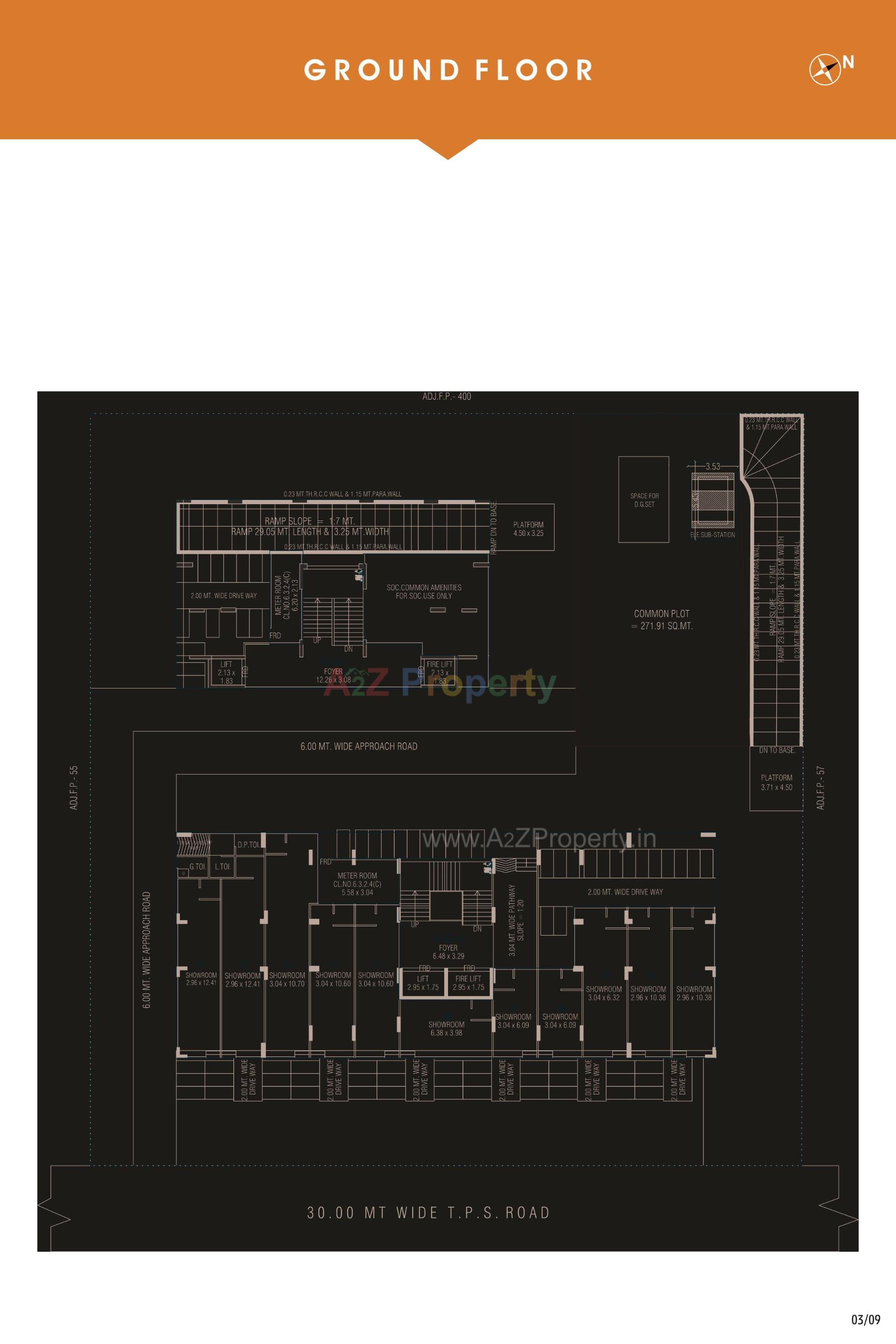 Layout of real estate project Vashikaa Param located at Chandkheda, Ahmedabad, Gujarat