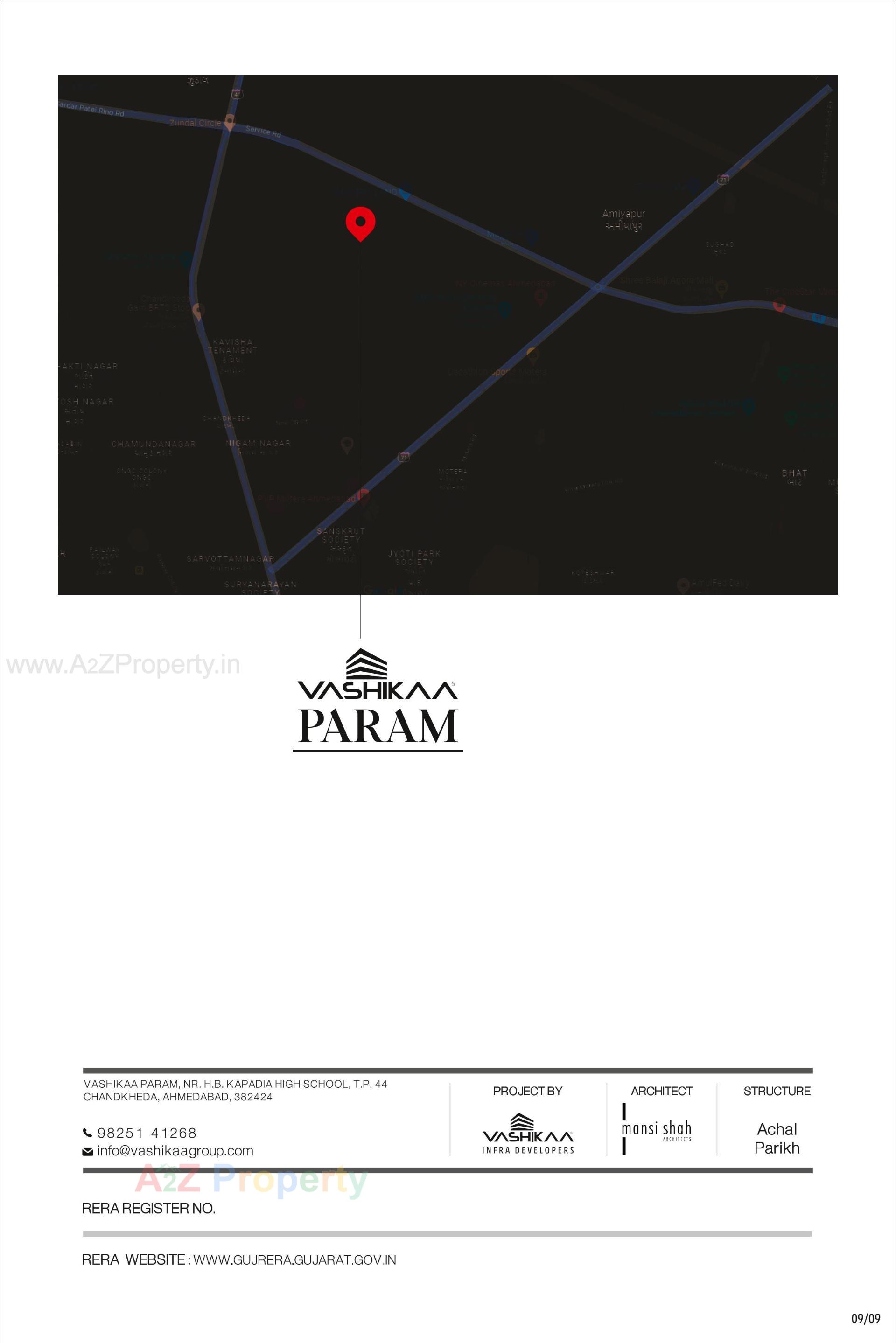  of real estate project Vashikaa Param located at Chandkheda, Ahmedabad, Gujarat