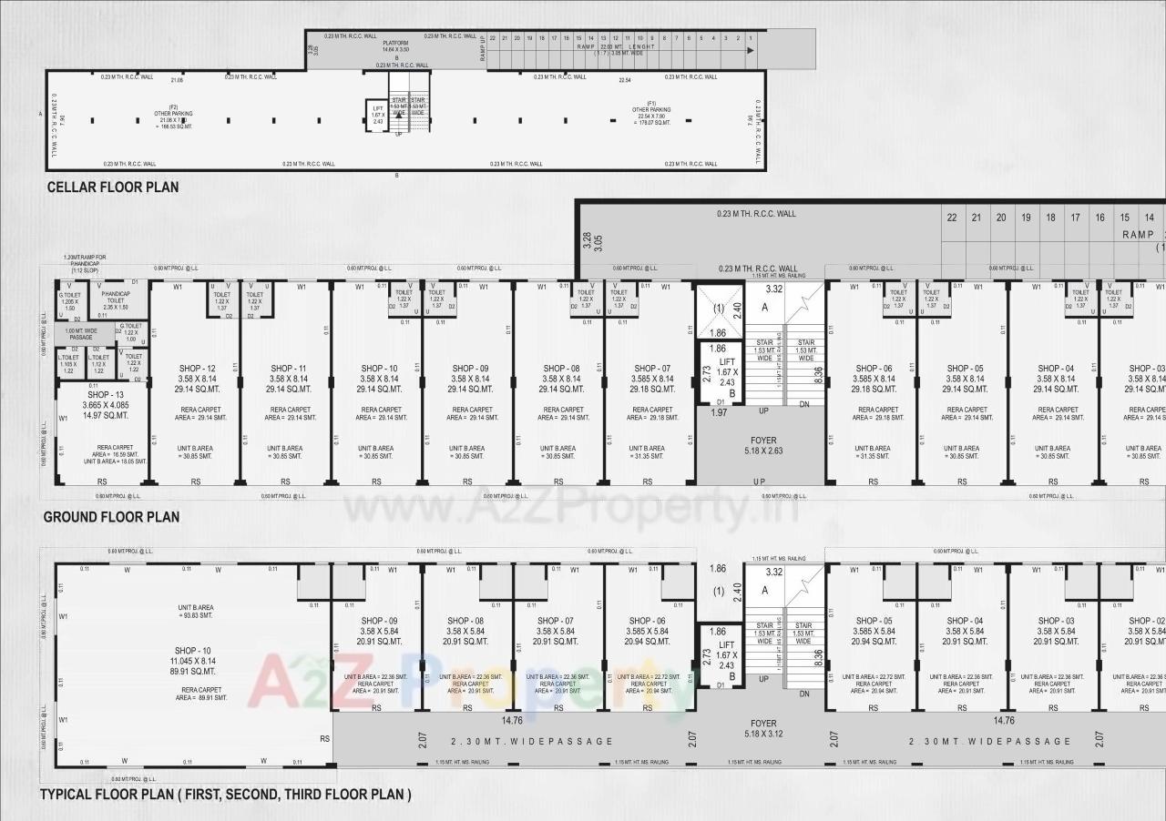Layout of real estate project Vashishth Vanijyam located at Aslali, Ahmedabad, Gujarat