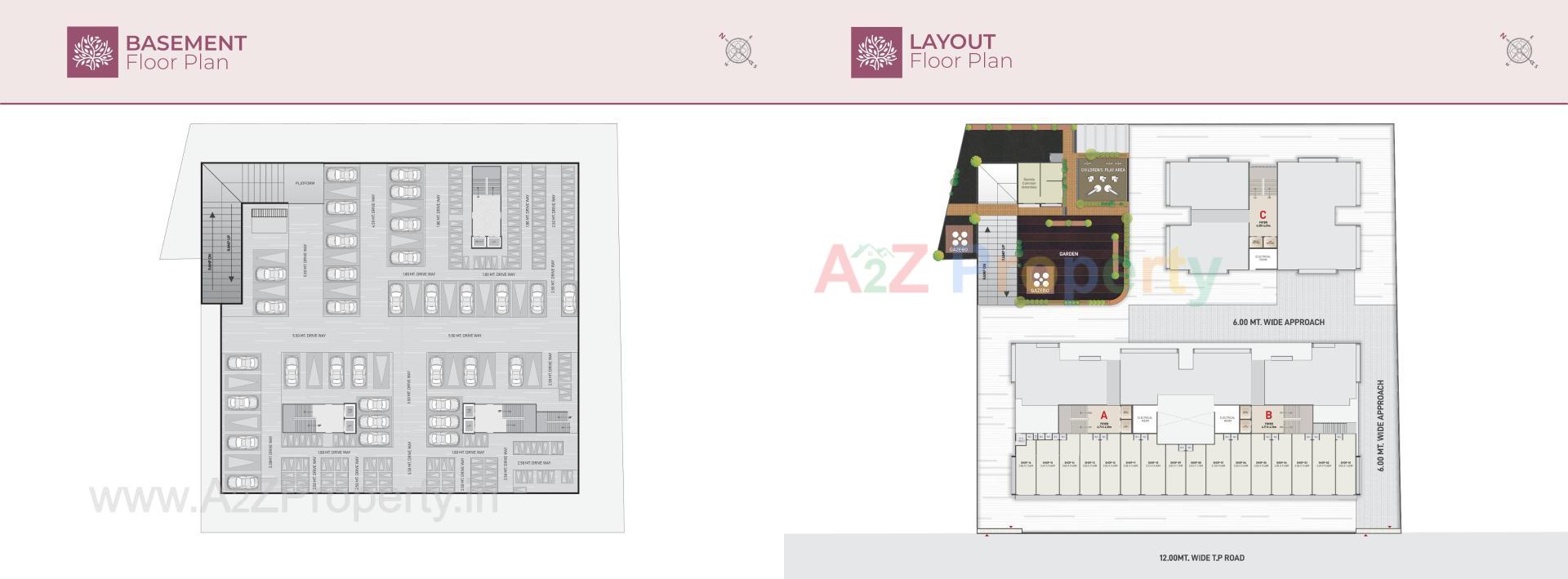 Layout of real estate project Vatrika Residency located at Chiloda (naroda), Ahmedabad, Gujarat