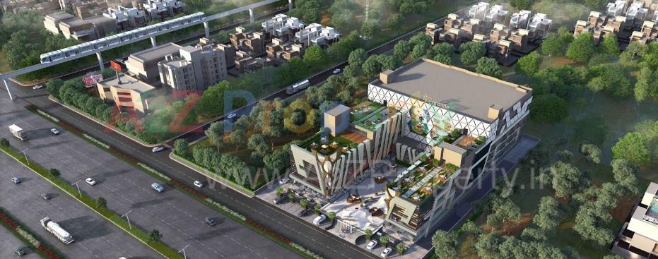 3D Elevation of real estate project Ved Arcade located at Vastral, Ahmedabad, Gujarat