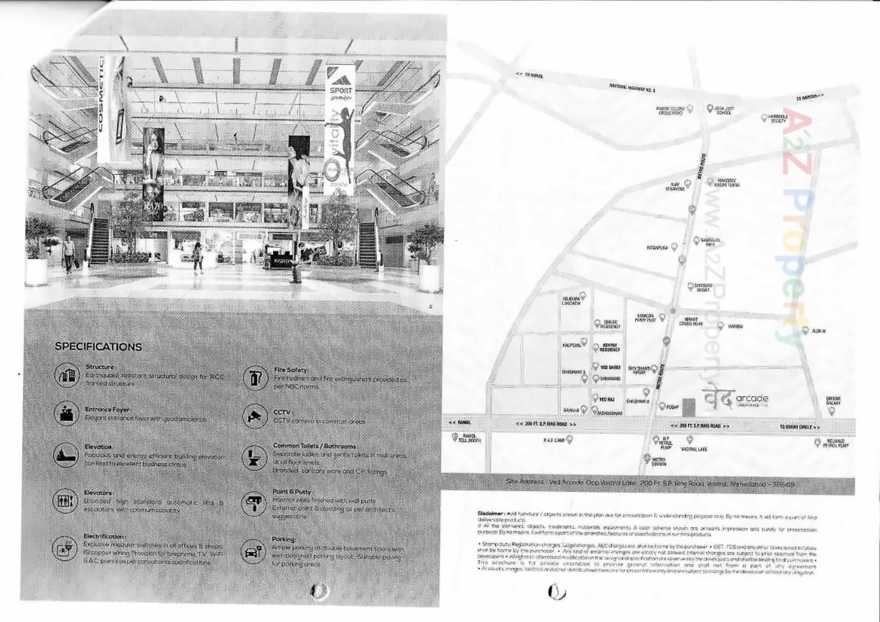  of real estate project Ved Arcade located at Vastral, Ahmedabad, Gujarat