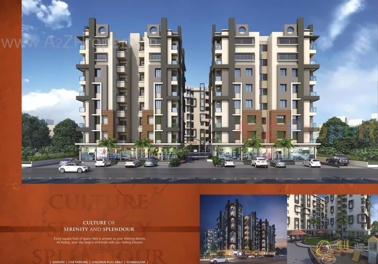 3D Elevation of real estate project Ved Raj located at Vastral, Ahmedabad, Gujarat