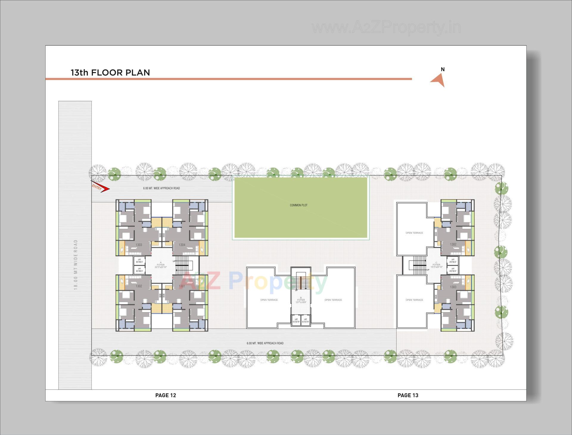 Layout of real estate project Ved Sapphire located at Bilasiya, Ahmedabad, Gujarat