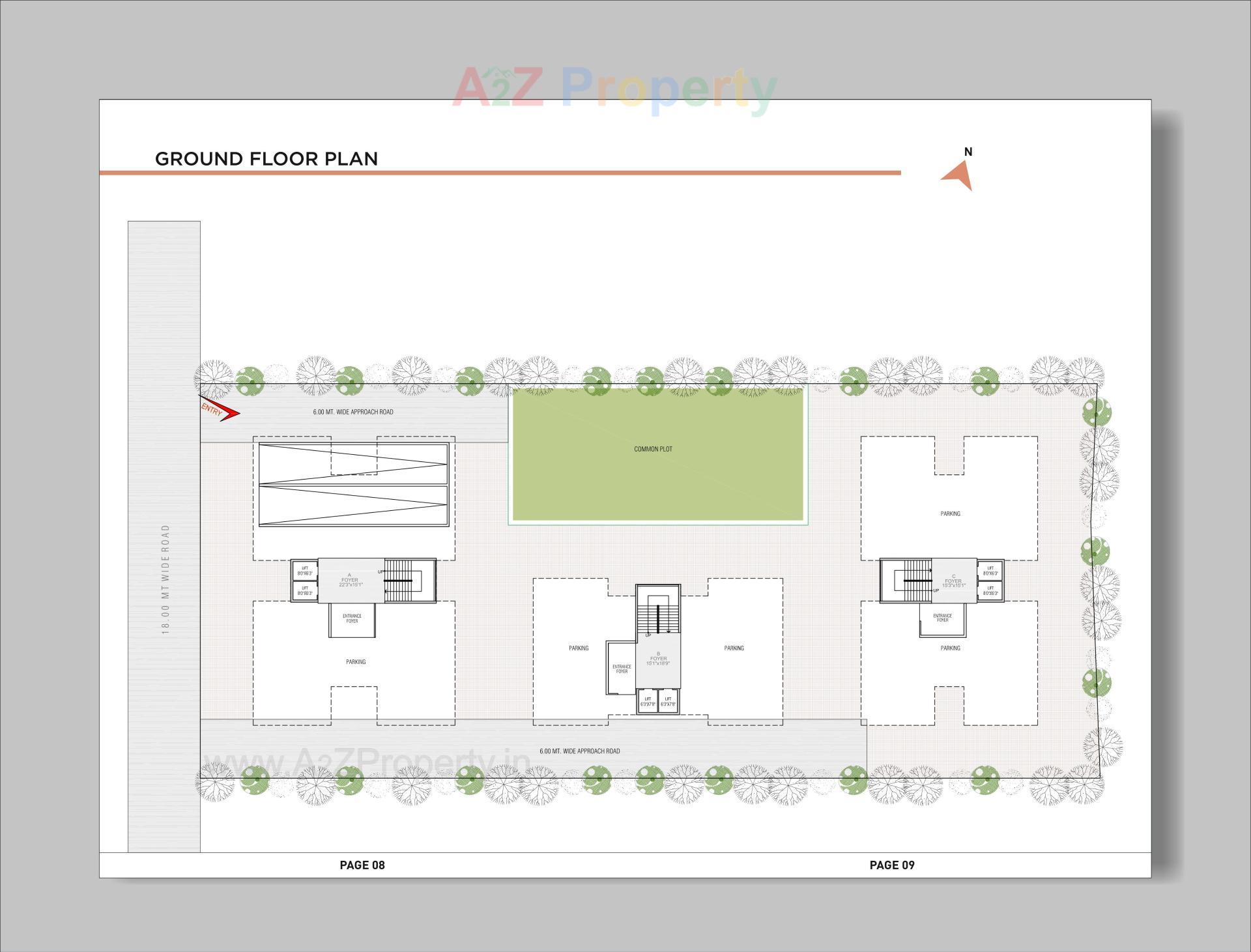 Layout of real estate project Ved Sapphire located at Bilasiya, Ahmedabad, Gujarat