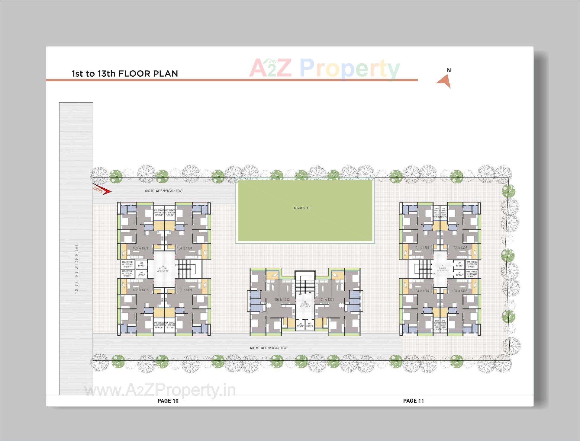 Layout of real estate project Ved Sapphire located at Bilasiya, Ahmedabad, Gujarat