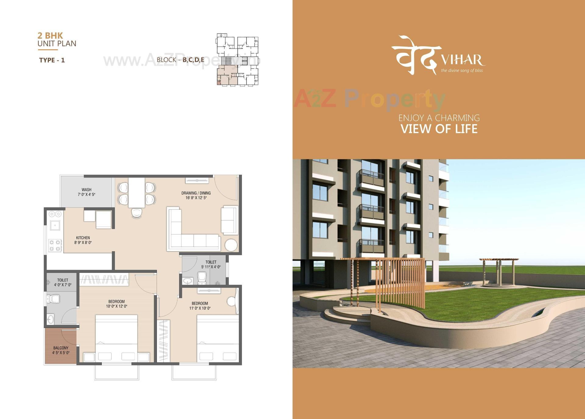 Layout of real estate project Ved Vihar located at Vastral, Ahmedabad, Gujarat