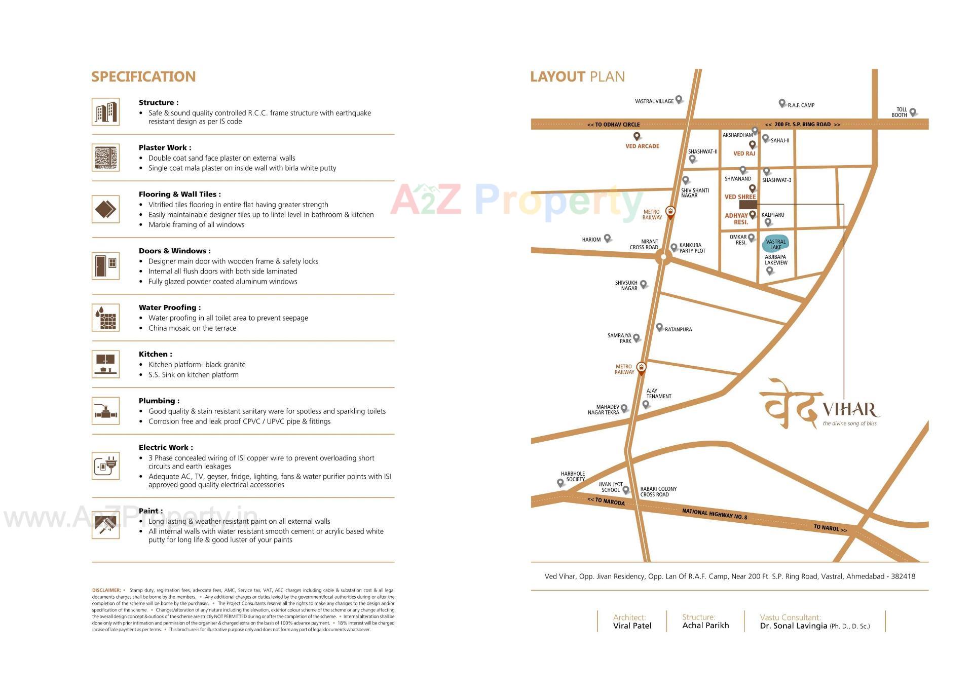  of real estate project Ved Vihar located at Vastral, Ahmedabad, Gujarat