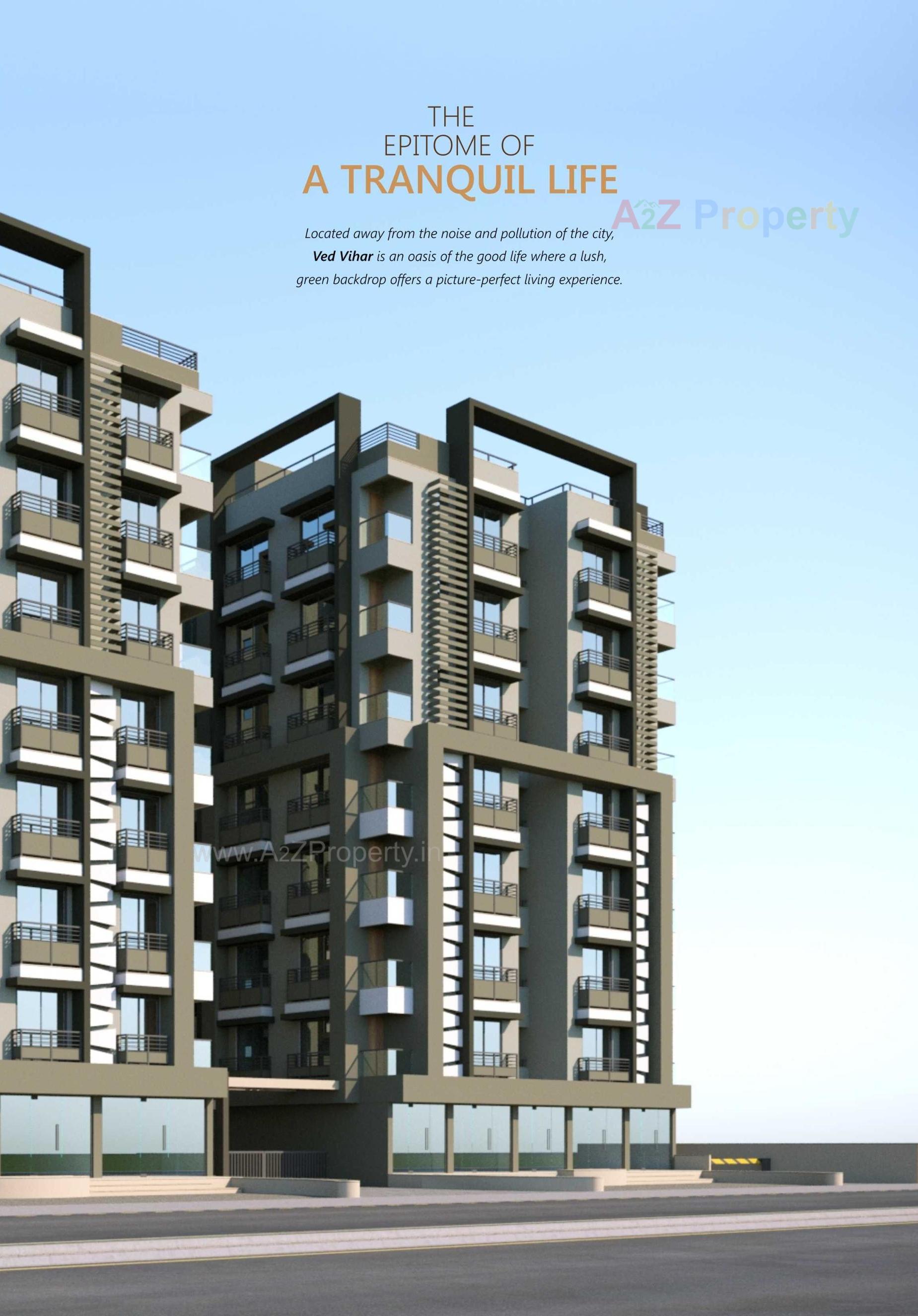 3D Elevation of real estate project Ved Vihar located at Vastral, Ahmedabad, Gujarat