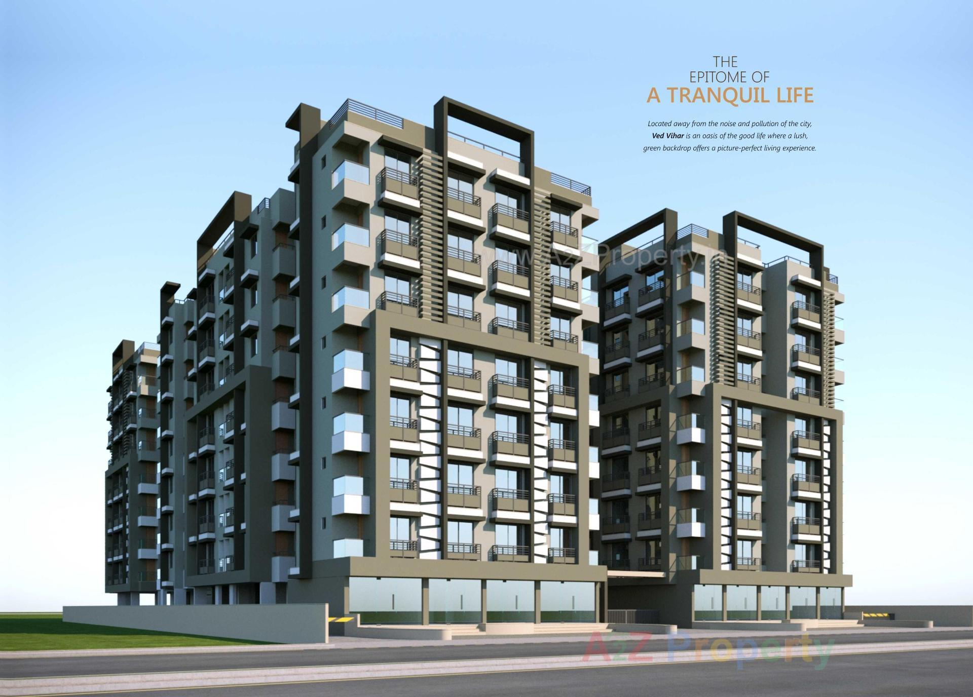 3D Elevation of real estate project Ved Vihar located at Vastral, Ahmedabad, Gujarat