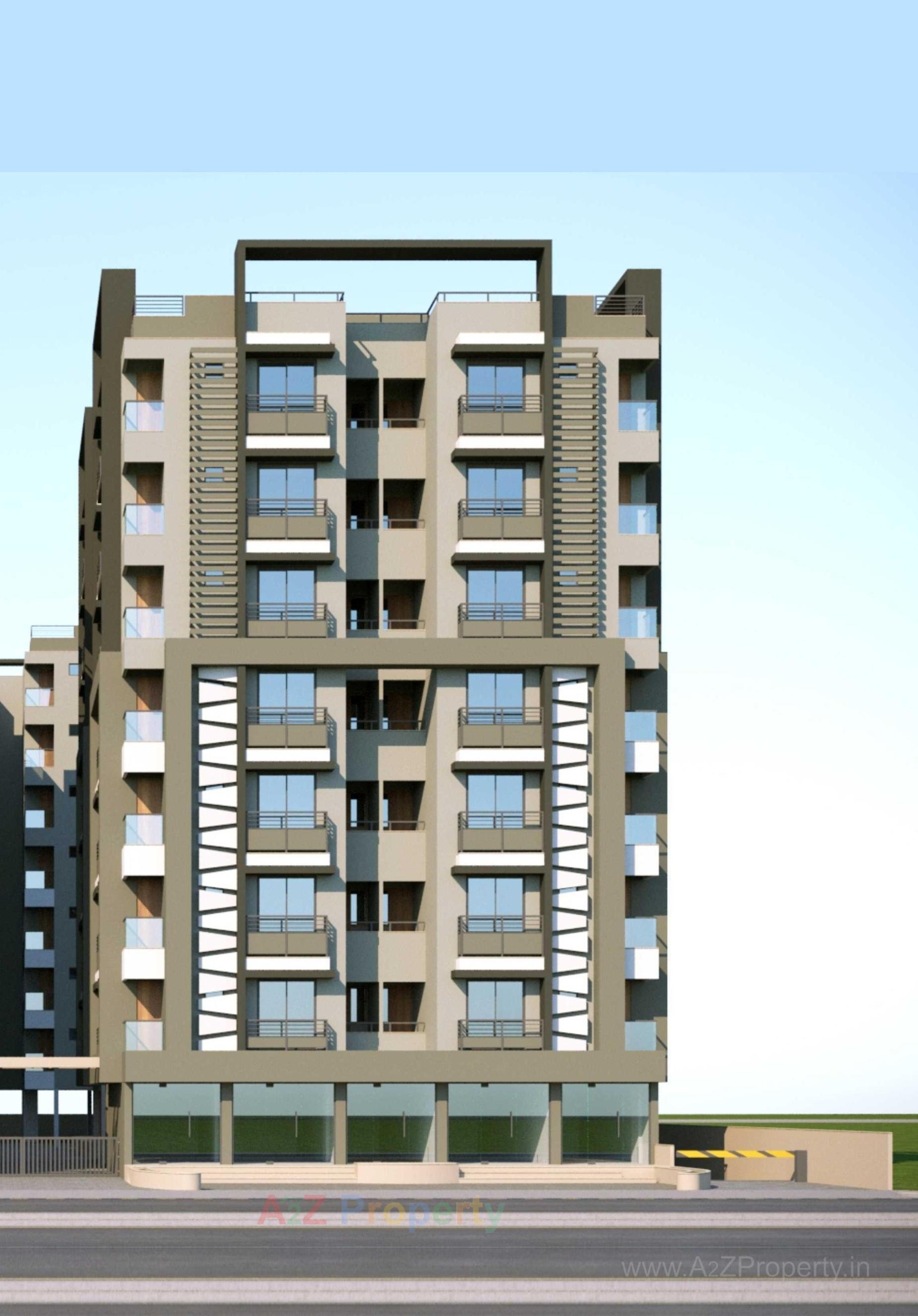 3D Elevation of real estate project Ved Vihar located at Vastral, Ahmedabad, Gujarat