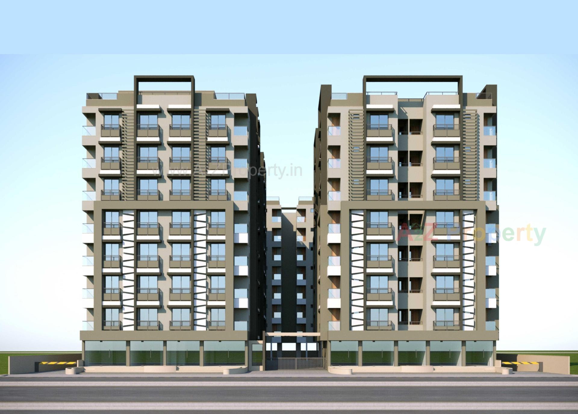3D Elevation of real estate project Ved Vihar located at Vastral, Ahmedabad, Gujarat