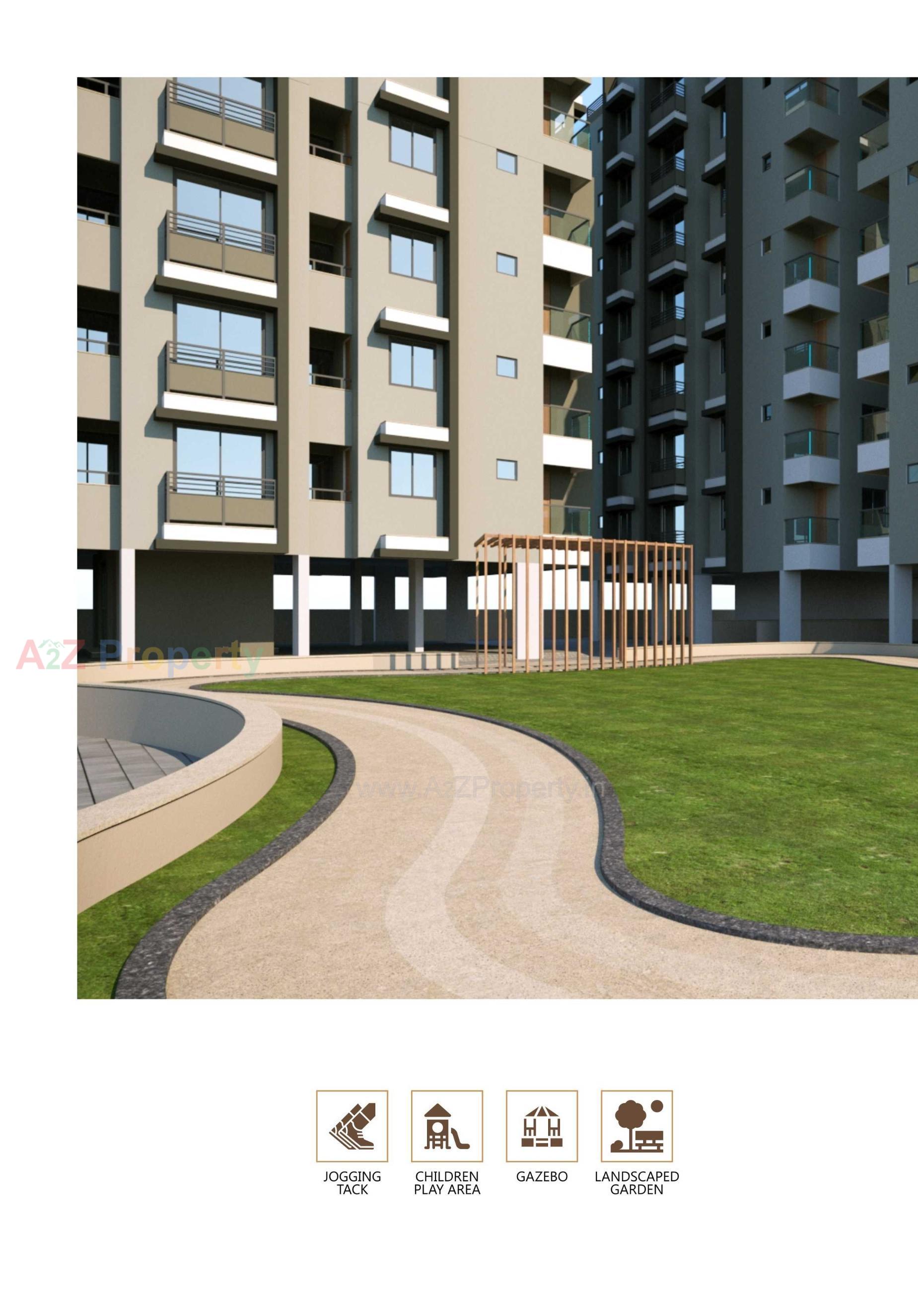 3D Elevation of real estate project Ved Vihar located at Vastral, Ahmedabad, Gujarat