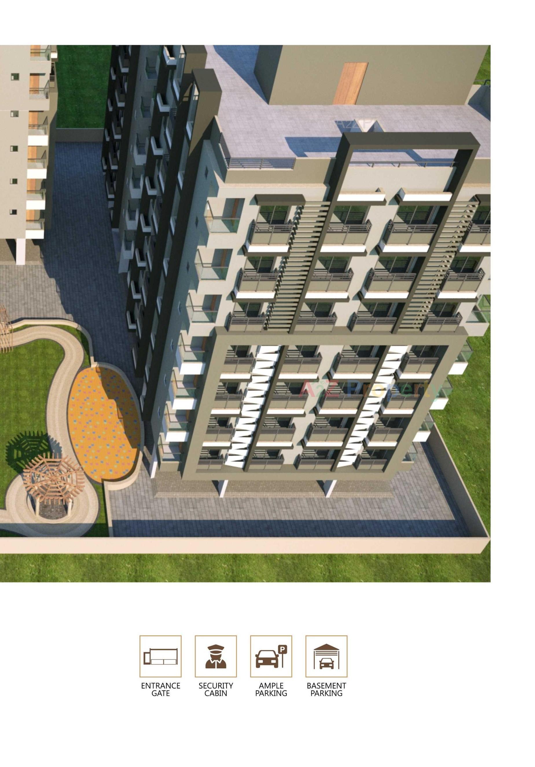 3D Elevation of real estate project Ved Vihar located at Vastral, Ahmedabad, Gujarat