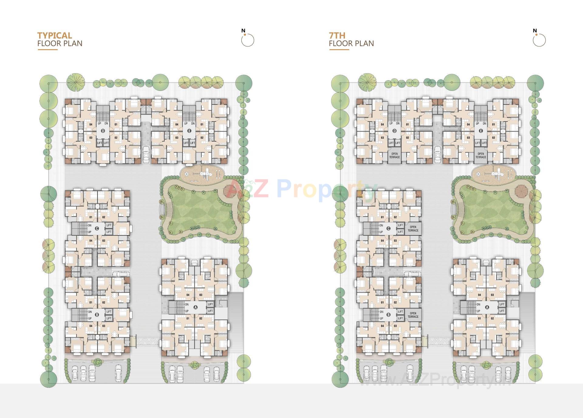 Layout of real estate project Ved Vihar located at Vastral, Ahmedabad, Gujarat