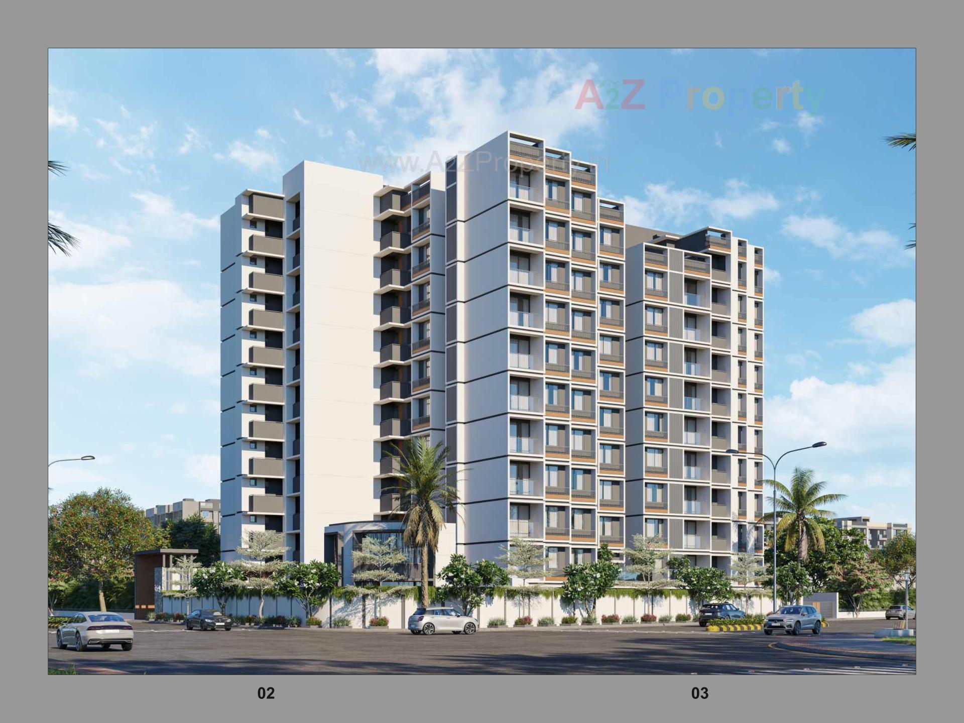 3D Elevation of real estate project Vedant located at Naroda, Ahmedabad, Gujarat