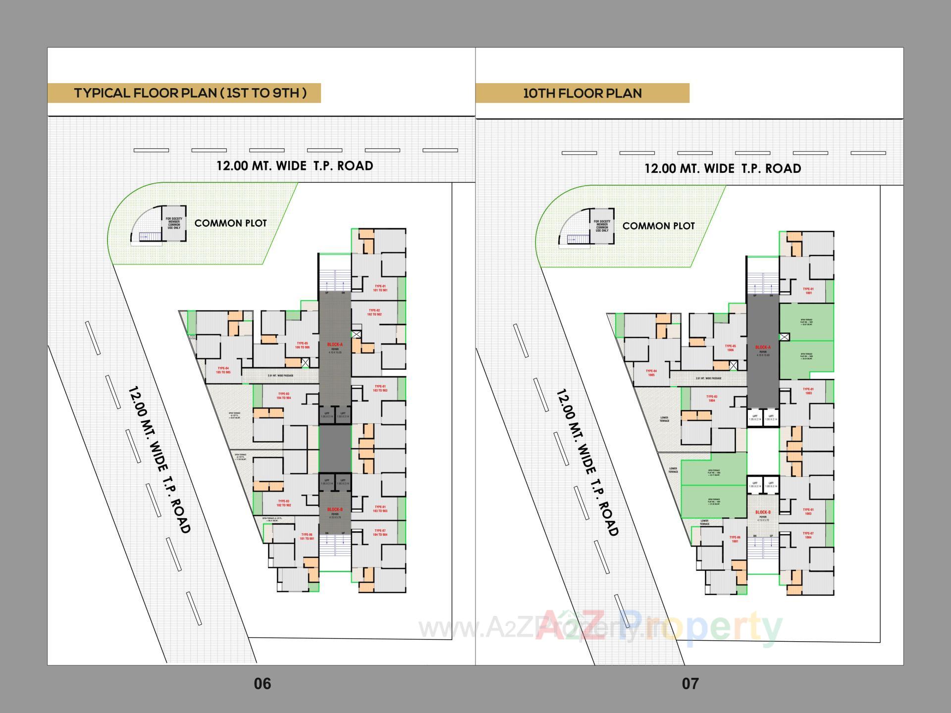 Layout of real estate project Vedant located at Naroda, Ahmedabad, Gujarat