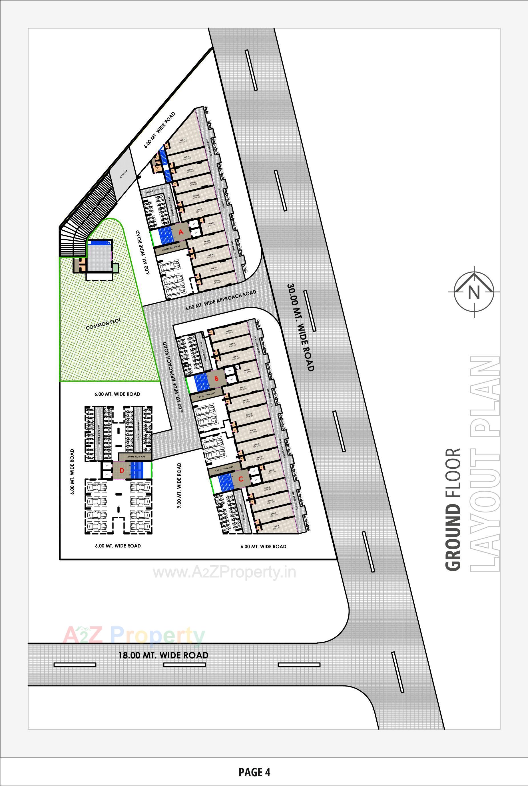 Layout of real estate project Vedant Antilia located at Vastral, Ahmedabad, Gujarat