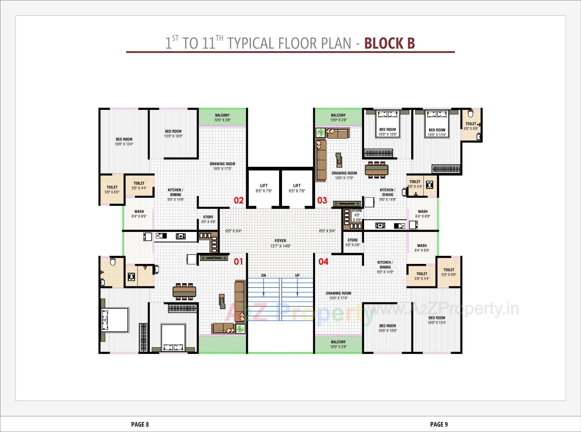 Layout of real estate project Vedant Antilia located at Vastral, Ahmedabad, Gujarat