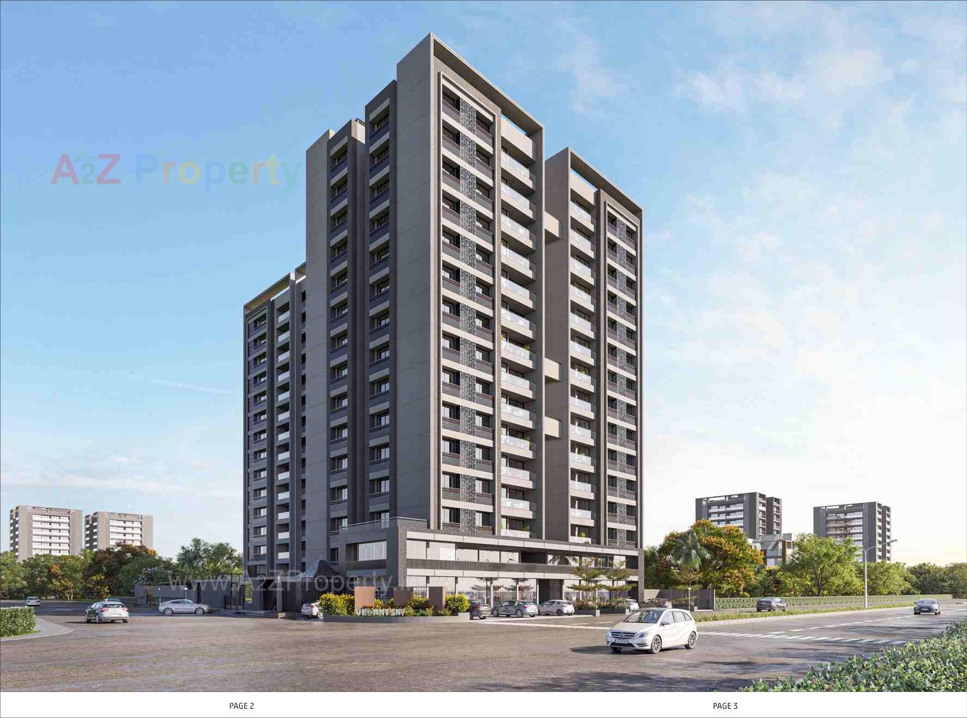 3D Elevation of real estate project Vedant Highend located at Nikol, Ahmedabad, Gujarat