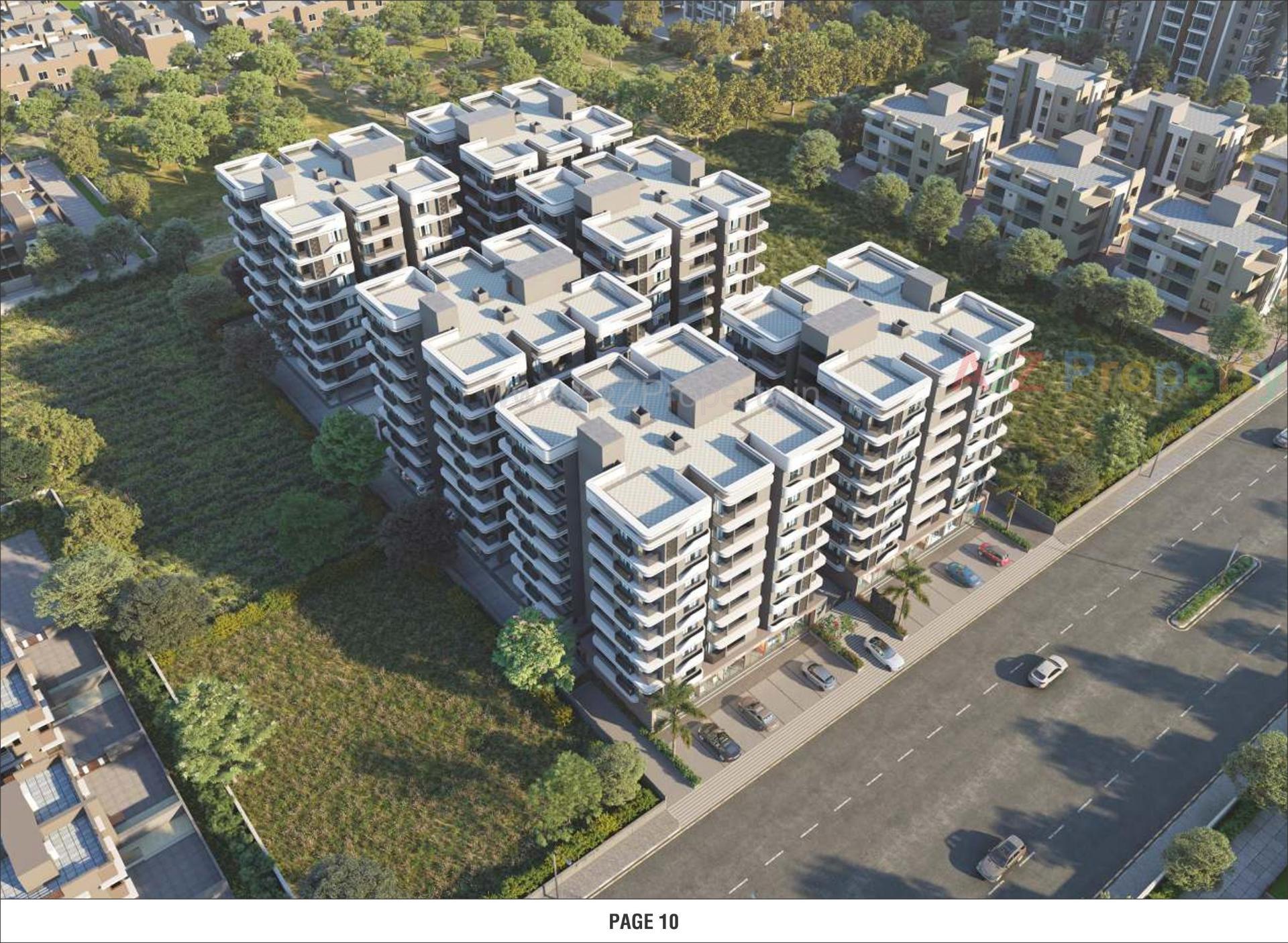 3D Elevation of real estate project Vedant Residency located at Ahmedabad, Ahmedabad, Gujarat
