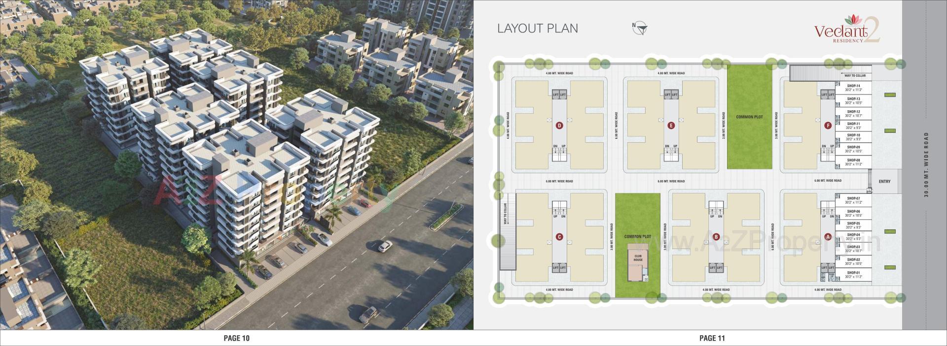 Layout of real estate project Vedant Residency located at Ahmedabad, Ahmedabad, Gujarat