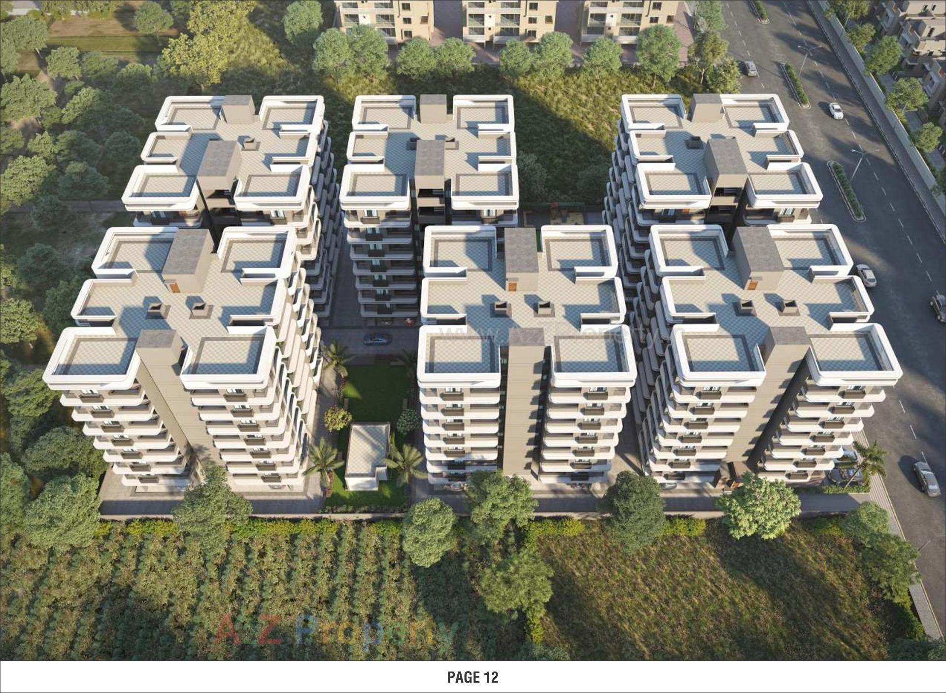 3D Elevation of real estate project Vedant Residency located at Ahmedabad, Ahmedabad, Gujarat