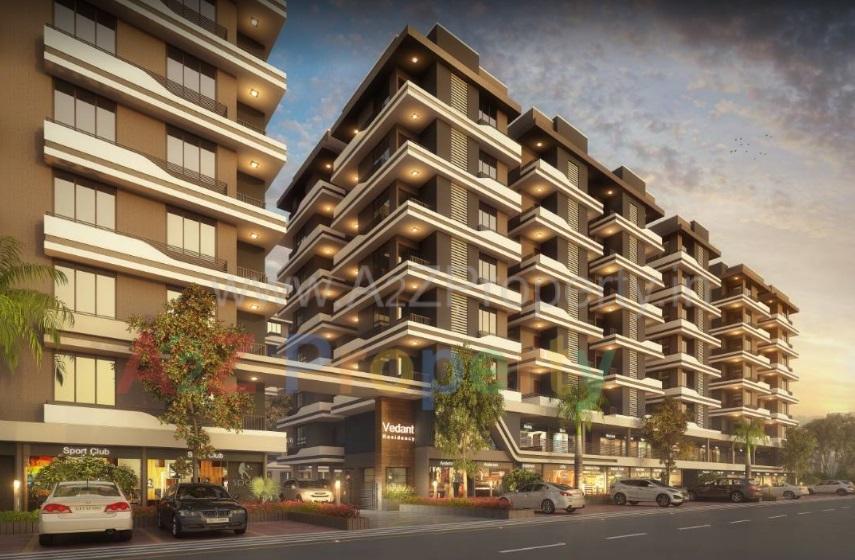 3D Elevation of real estate project Vedant Residency located at Vastral, Ahmedabad, Gujarat