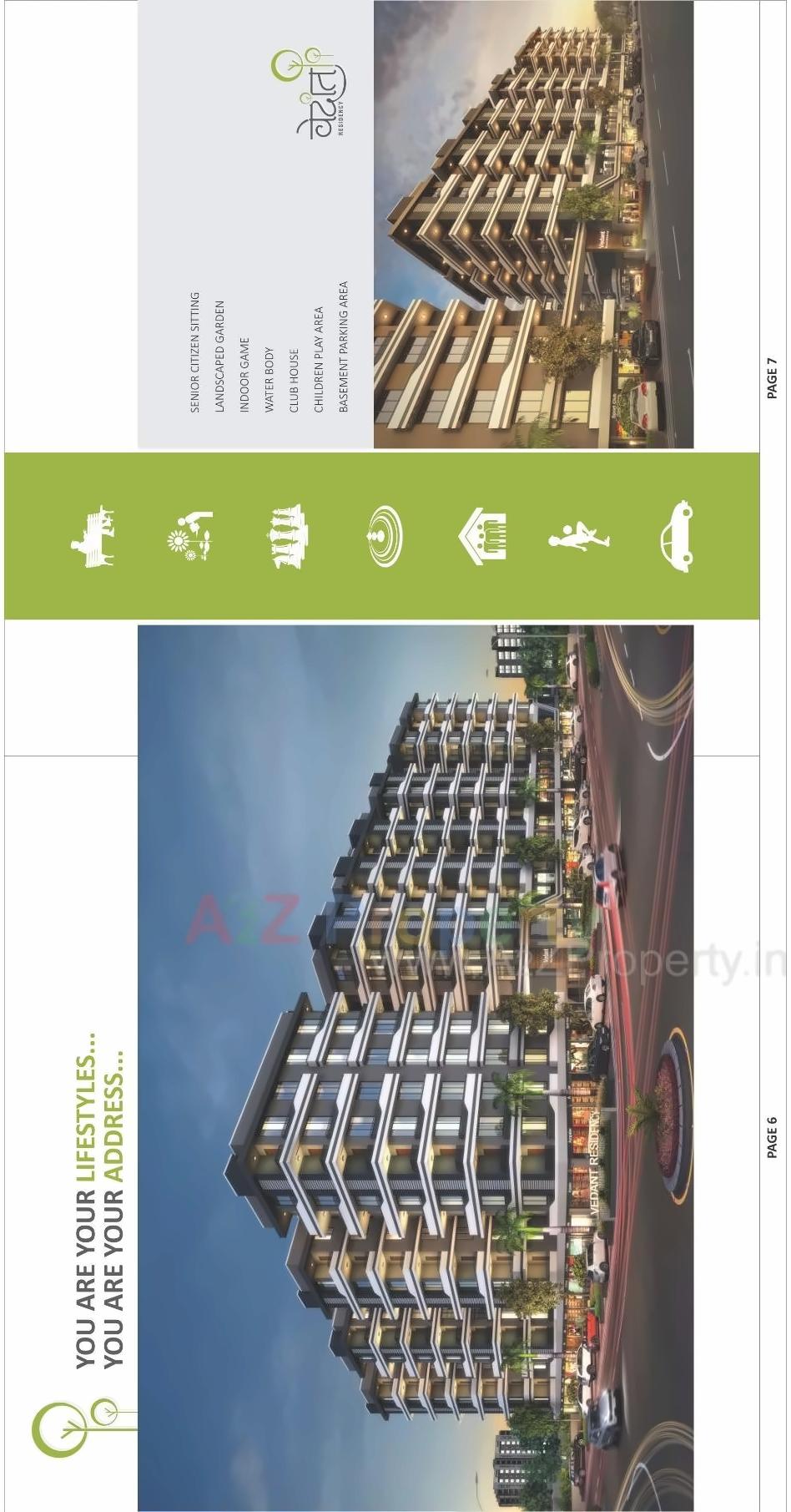  of real estate project Vedant Residency located at Vastral, Ahmedabad, Gujarat