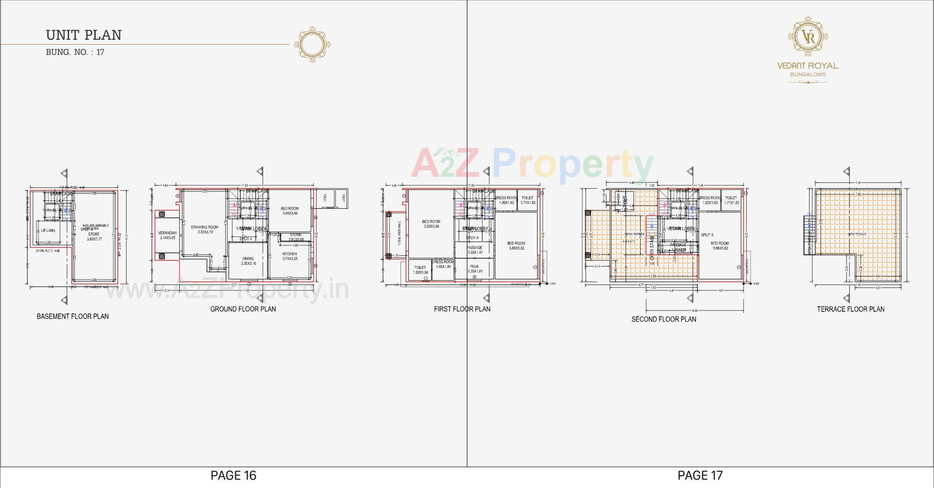 Layout of real estate project Vedant Royal Bungalows located at Vastral, Ahmedabad, Gujarat