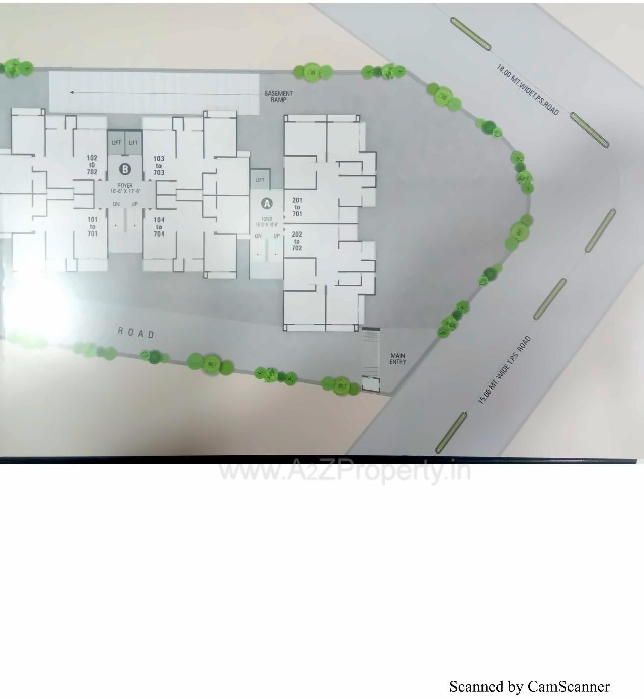 Layout of real estate project Vedant Scarlett located at Vastral, Ahmedabad, Gujarat