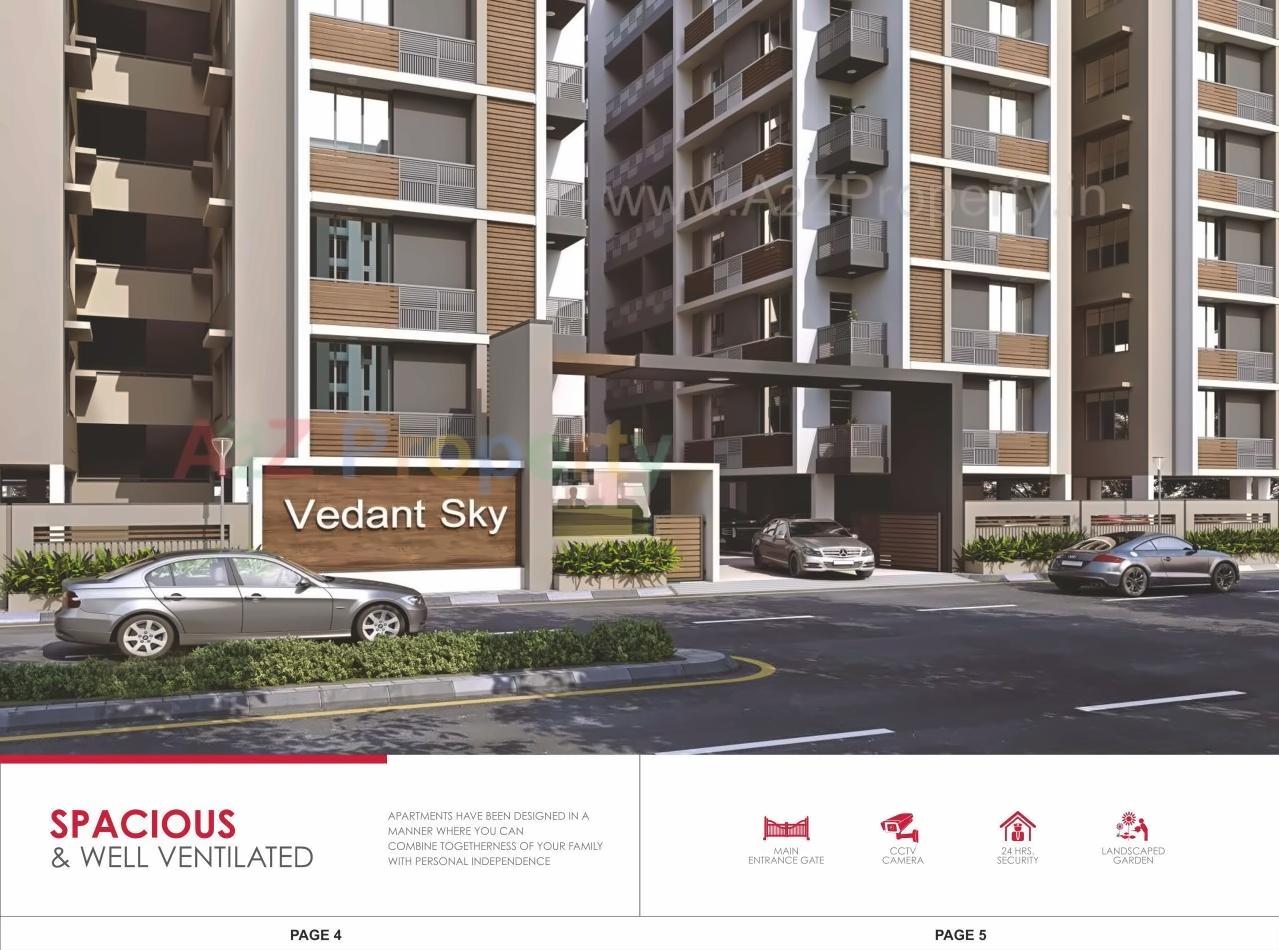 3D Elevation of real estate project Vedant Sky located at Nikol, Ahmedabad, Gujarat