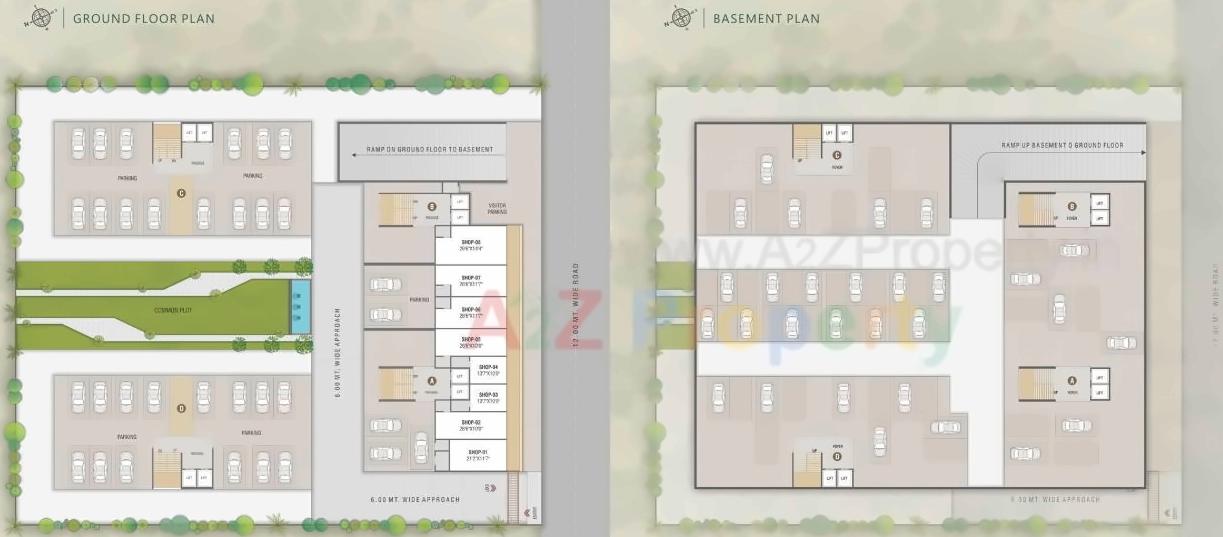 Layout of real estate project Vedant Skyline located at Vastral, Ahmedabad, Gujarat
