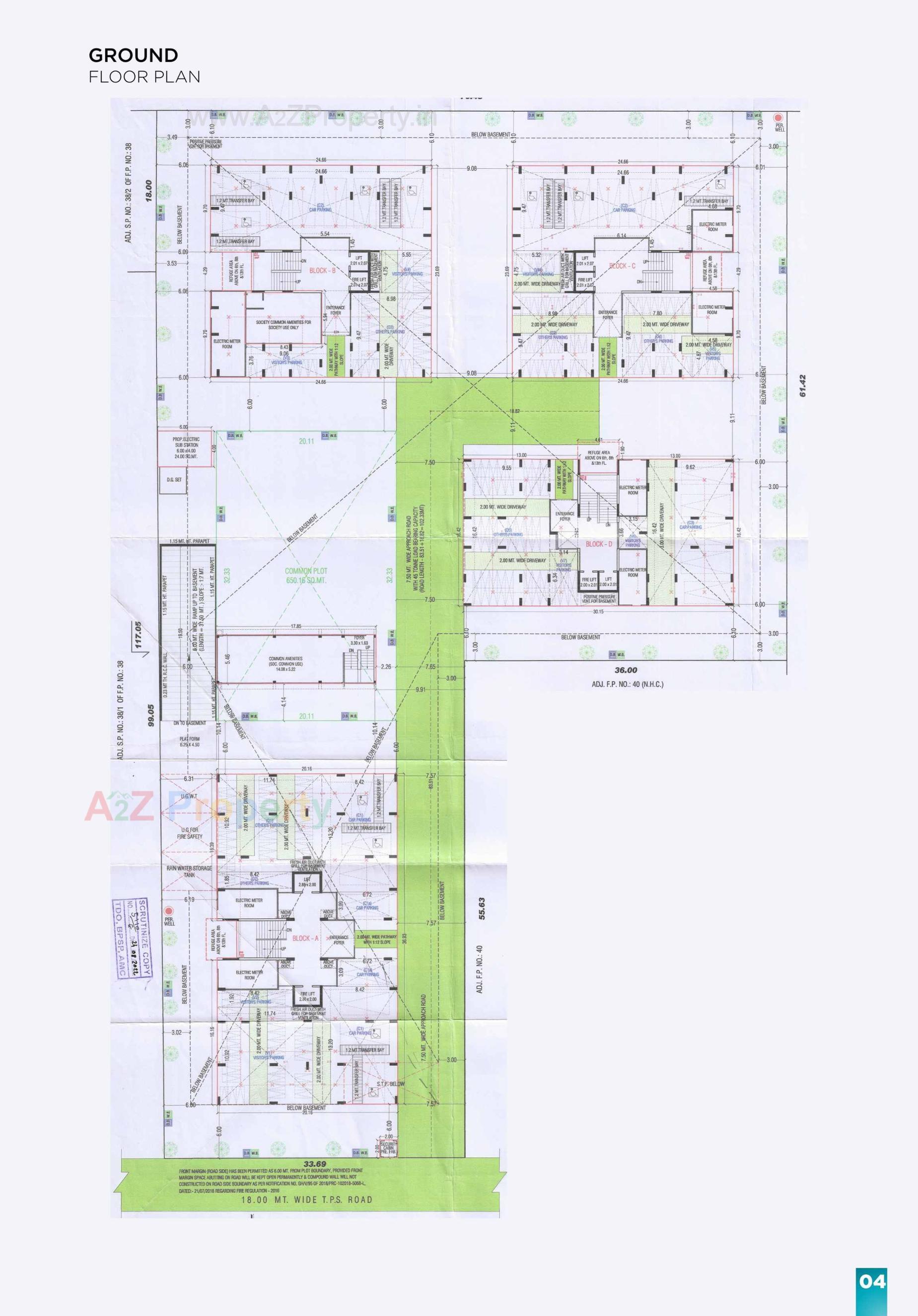 Layout of real estate project Vedkalp located at Vastral, Ahmedabad, Gujarat