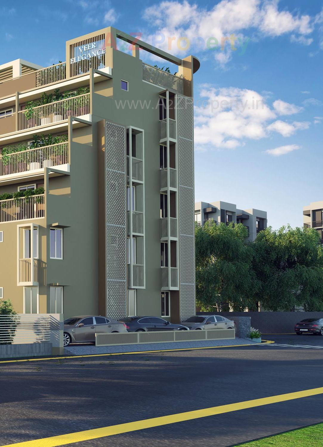 3D Elevation of real estate project Veer Elegance located at Chhadavad, Ahmedabad, Gujarat