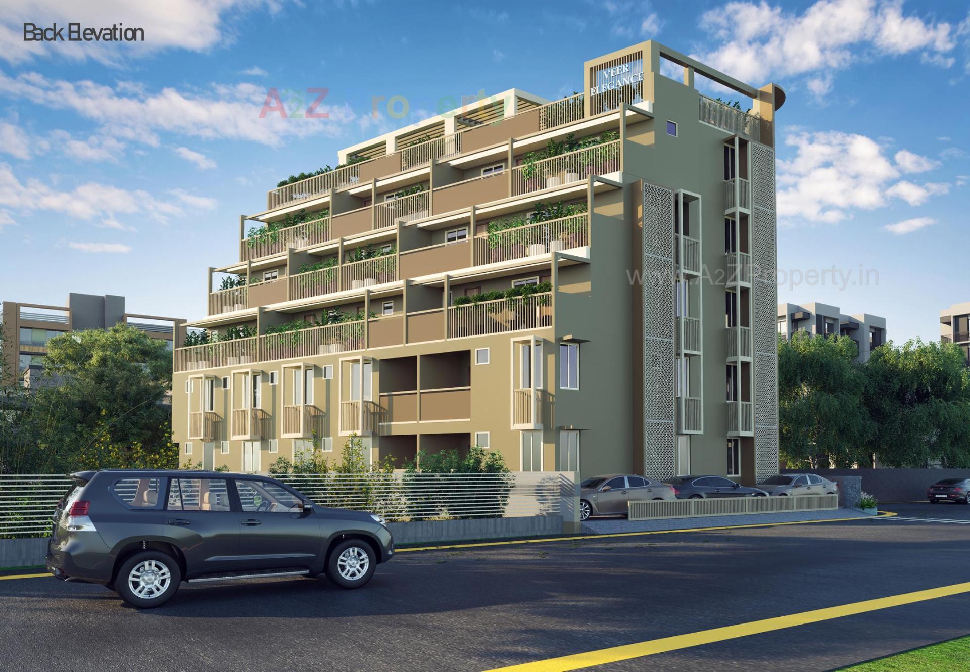 3D Elevation of real estate project Veer Elegance located at Chhadavad, Ahmedabad, Gujarat