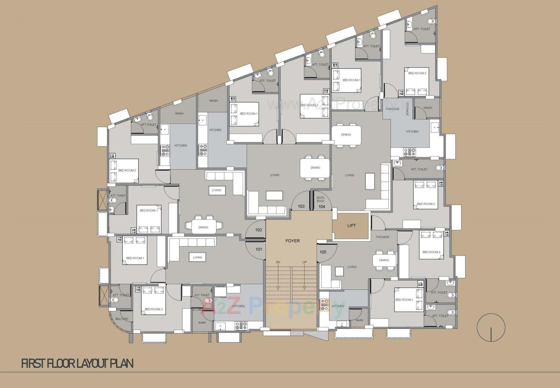 Layout of real estate project Veer Elegance located at Chhadavad, Ahmedabad, Gujarat