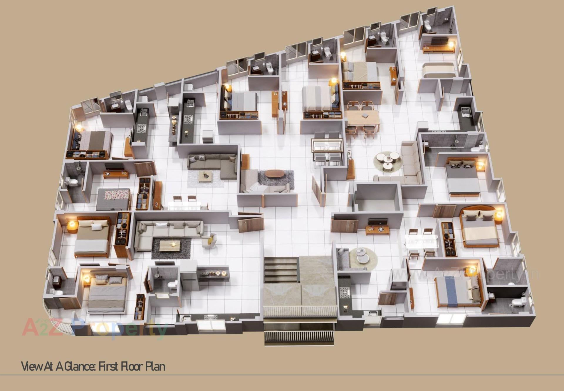 Layout of real estate project Veer Elegance located at Chhadavad, Ahmedabad, Gujarat
