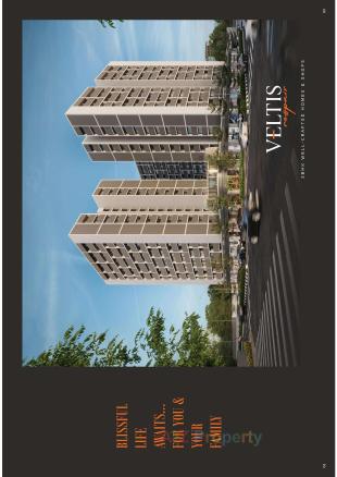 Elevation of real estate project Veltis Respair located at Khoraj, Ahmedabad, Gujarat